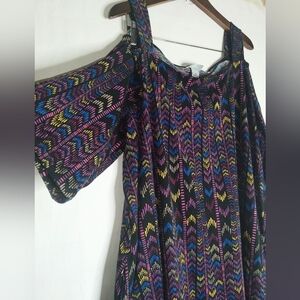 Catherines 2XL A-line Sheath Dress Cold Shoulder Stretch Soft Shirt Sleeve